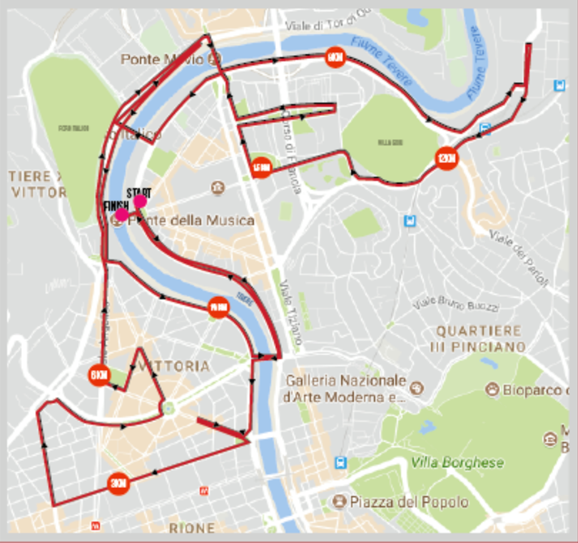 Roma by Night Run nella capitale la Mezza è di notte Percorso