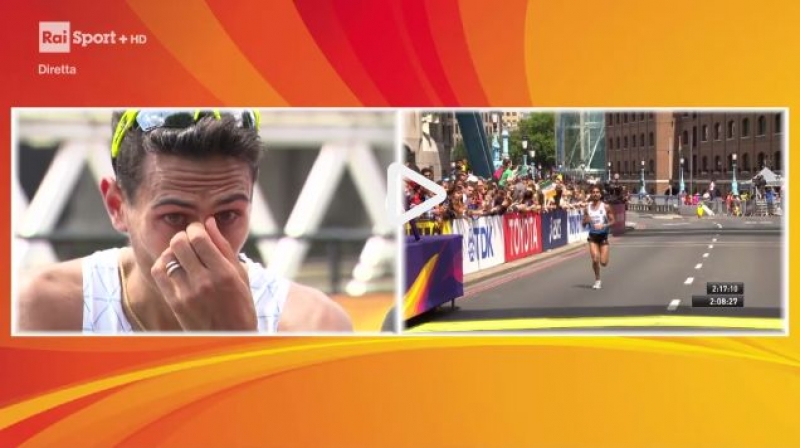 Daniele Meucci in lacrime dopo il quinto posto ai Mondiali  [VIDEO]
