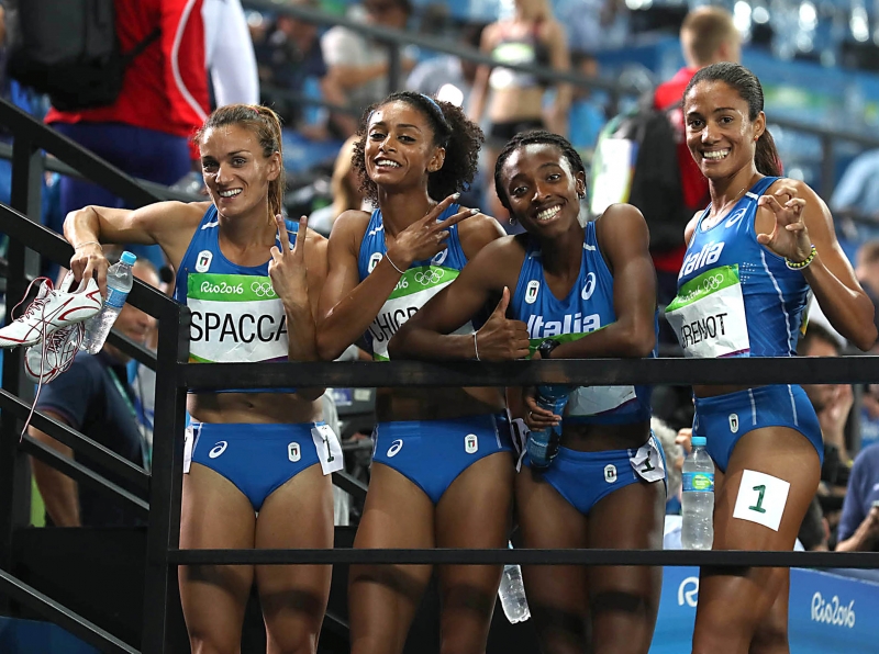 La staffetta 4x400 azzurra finalista a Rio 2016 (foto Colombo/FIDAL)