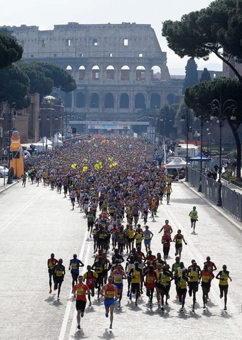 Roma, Maratona per 16.000