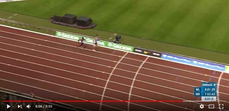Kipruto finale alla Bolt nei 3000 siepi [VIDEO]