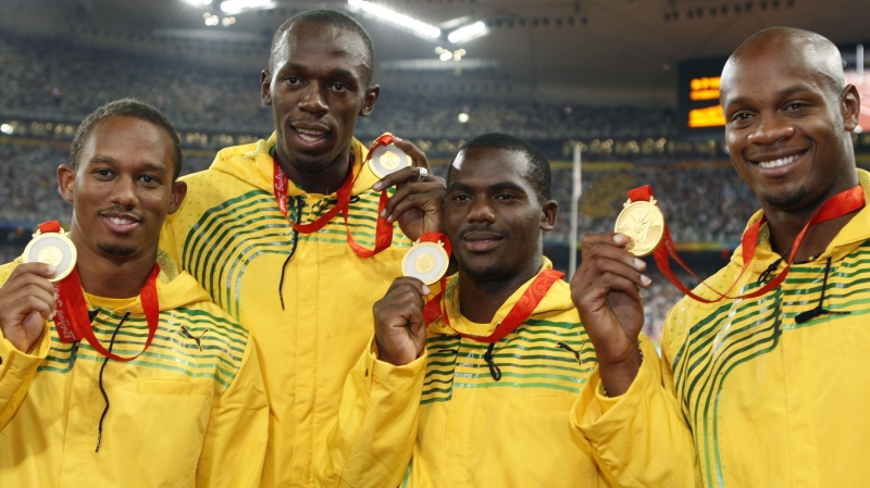 Nesta Carter - Usain Bolt - Michael Frater - Asafa Powell