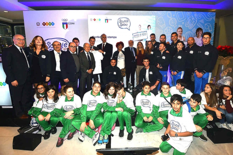 La presentazione del progetto &quot;Scuole Aperte allo Sport&quot; (foto: Mezzelani/GMT)