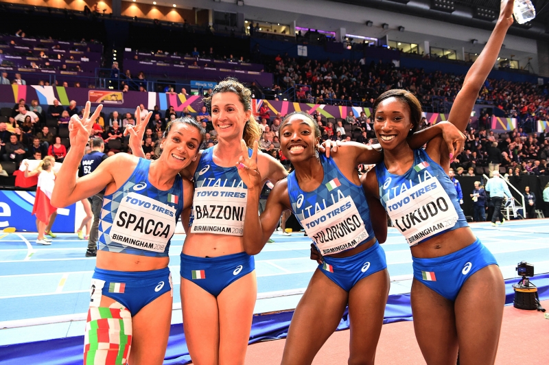 Le ragazze della 4x400 (foto: Colombo/fidal)