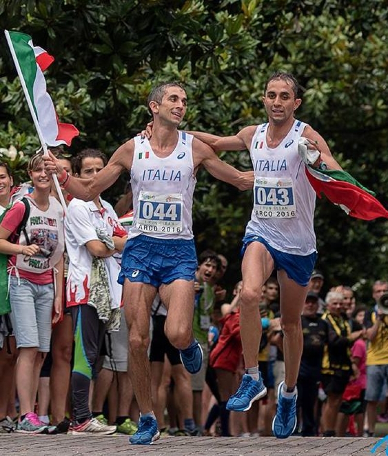 I gemelli Dematteis all&#039;arrivo di Arco di Trento