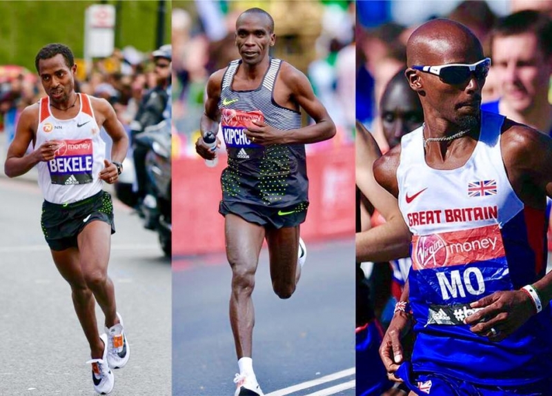 Bekele, Kipchoge, Farah (ph. Run&#039;ix)