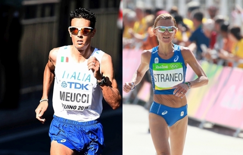 Daniele Meucci e Valeria Straneo (foto: Colombo/fidal)
