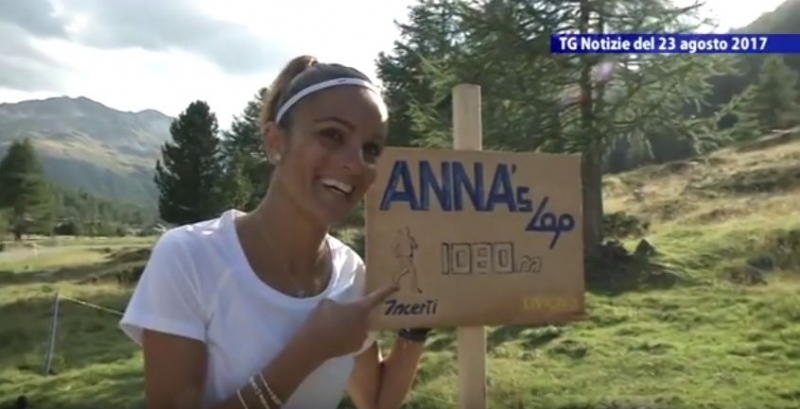 Anna Incerti all'inaugurazione
